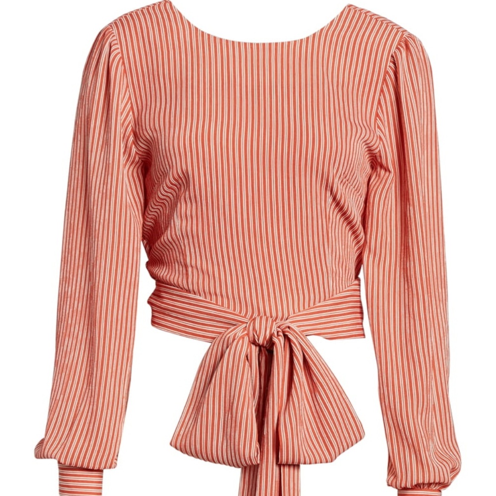 Chriselle x J.O.A. Tie Waist Top J.O.A.